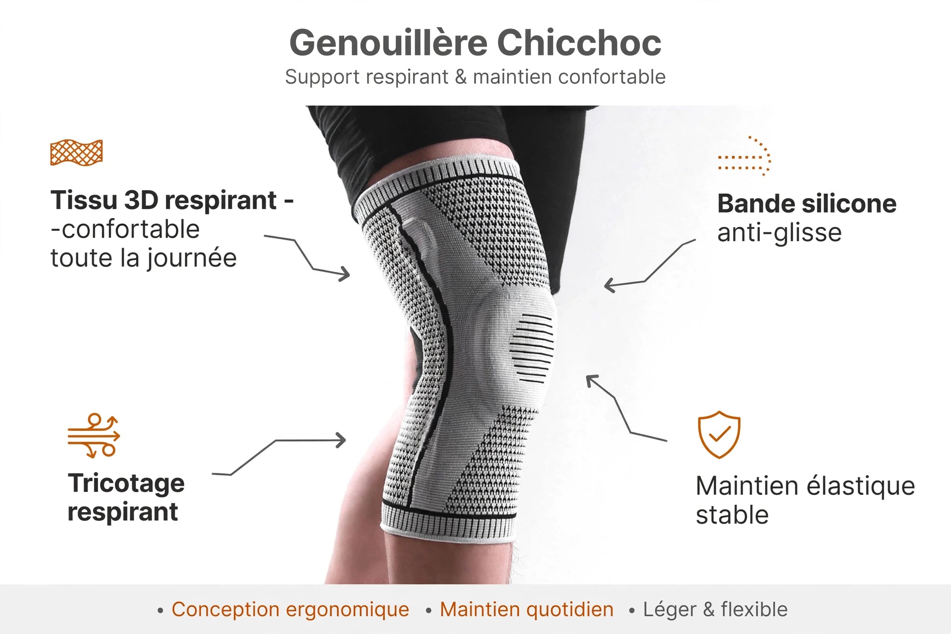 Genouillère Orthopédique- Anti-Douleur